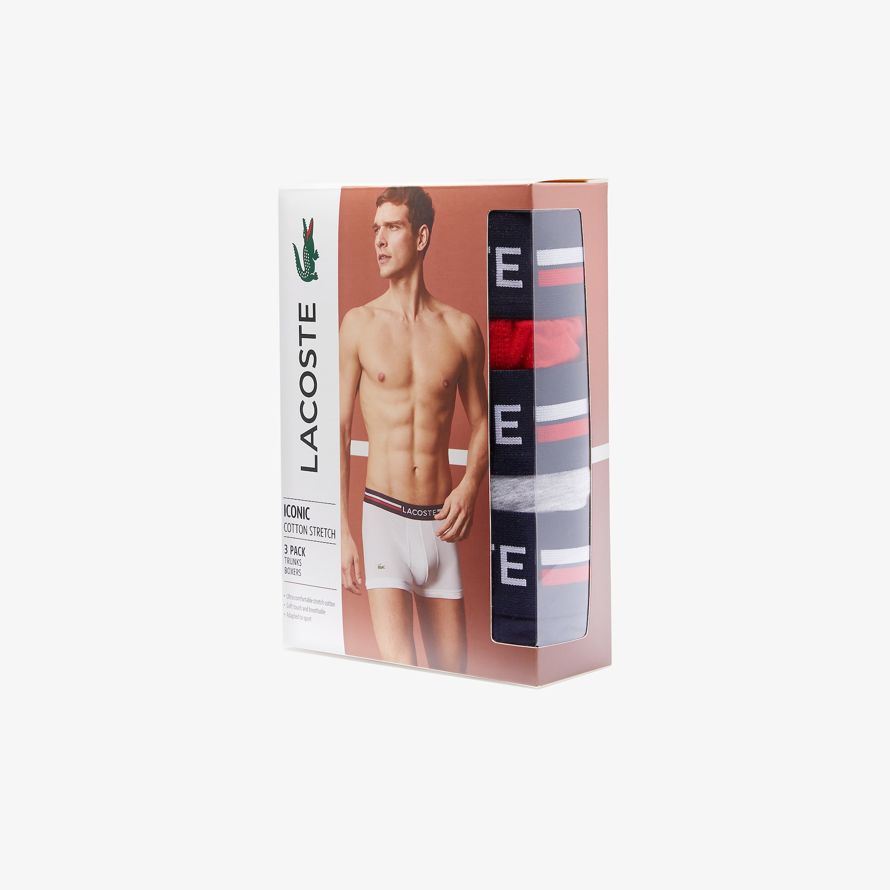 3-Pack Tricolor Waist Trunks - BLUE image number 5