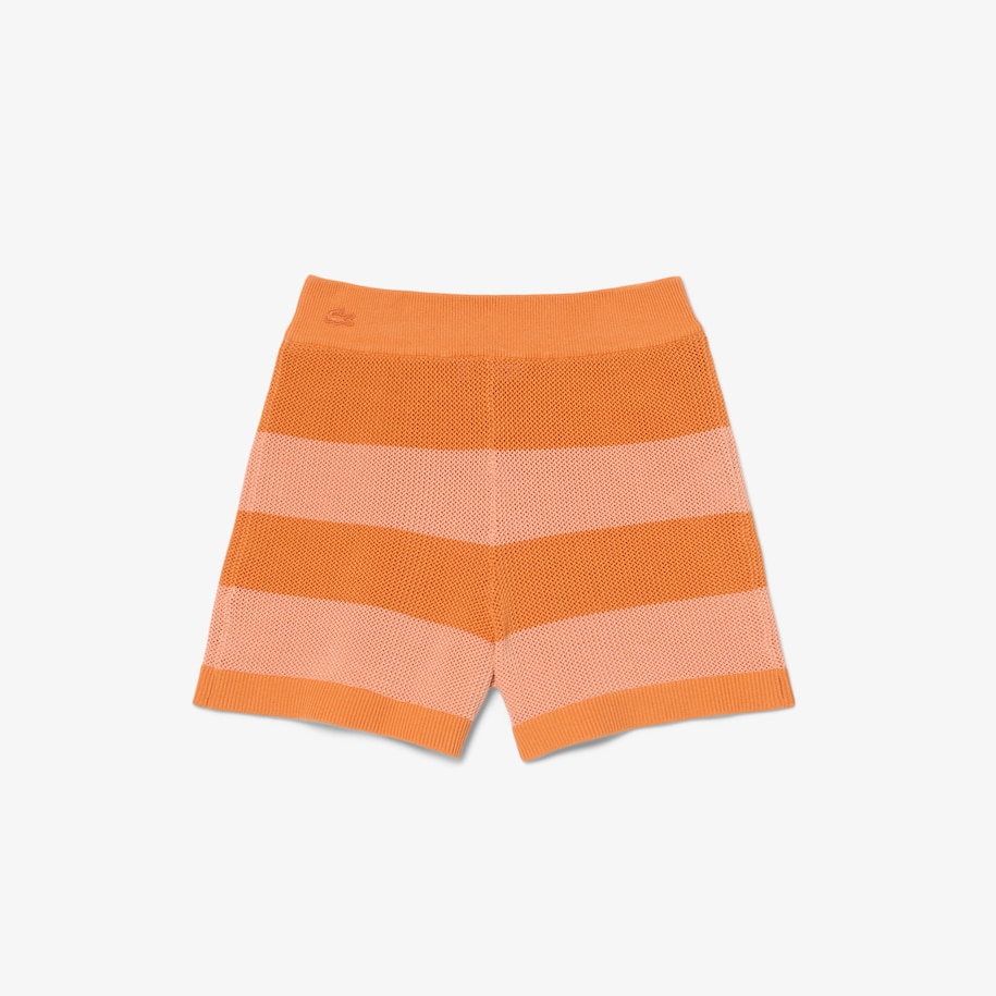 Celana Pendek Striped Mesh Knit image number 3