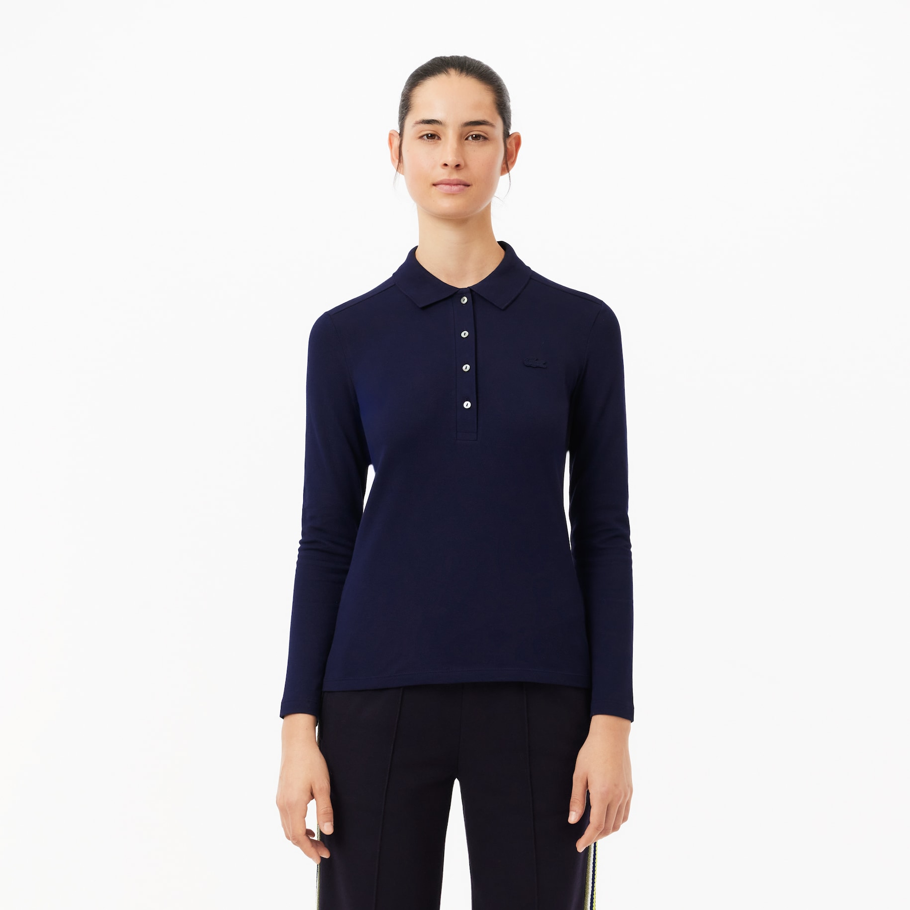 Slim Fit L.12.D Stretch Mini Piqué Polo Shirt image number 0