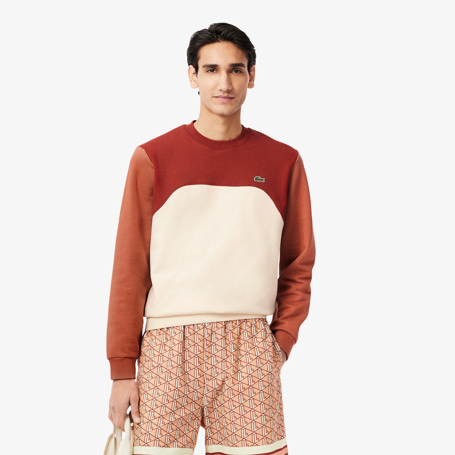 Sweatshirt Katun Fleece Blok-Warna image number 0
