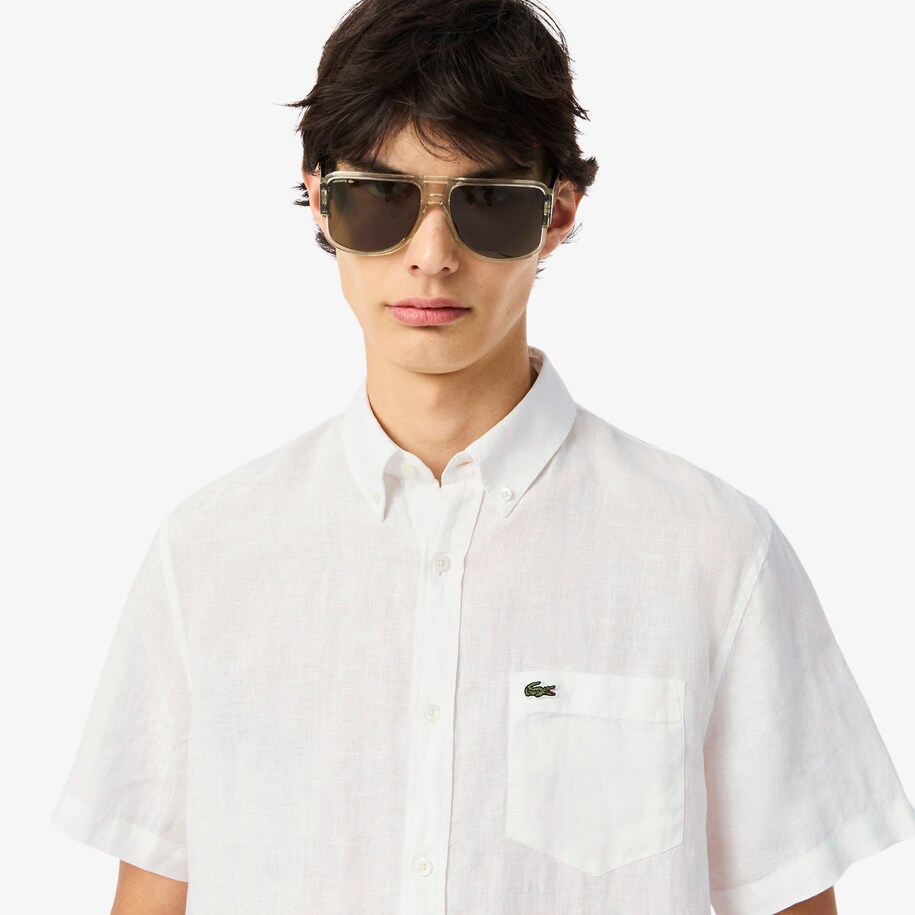 Short Sleeved Linen Shirt image number 1