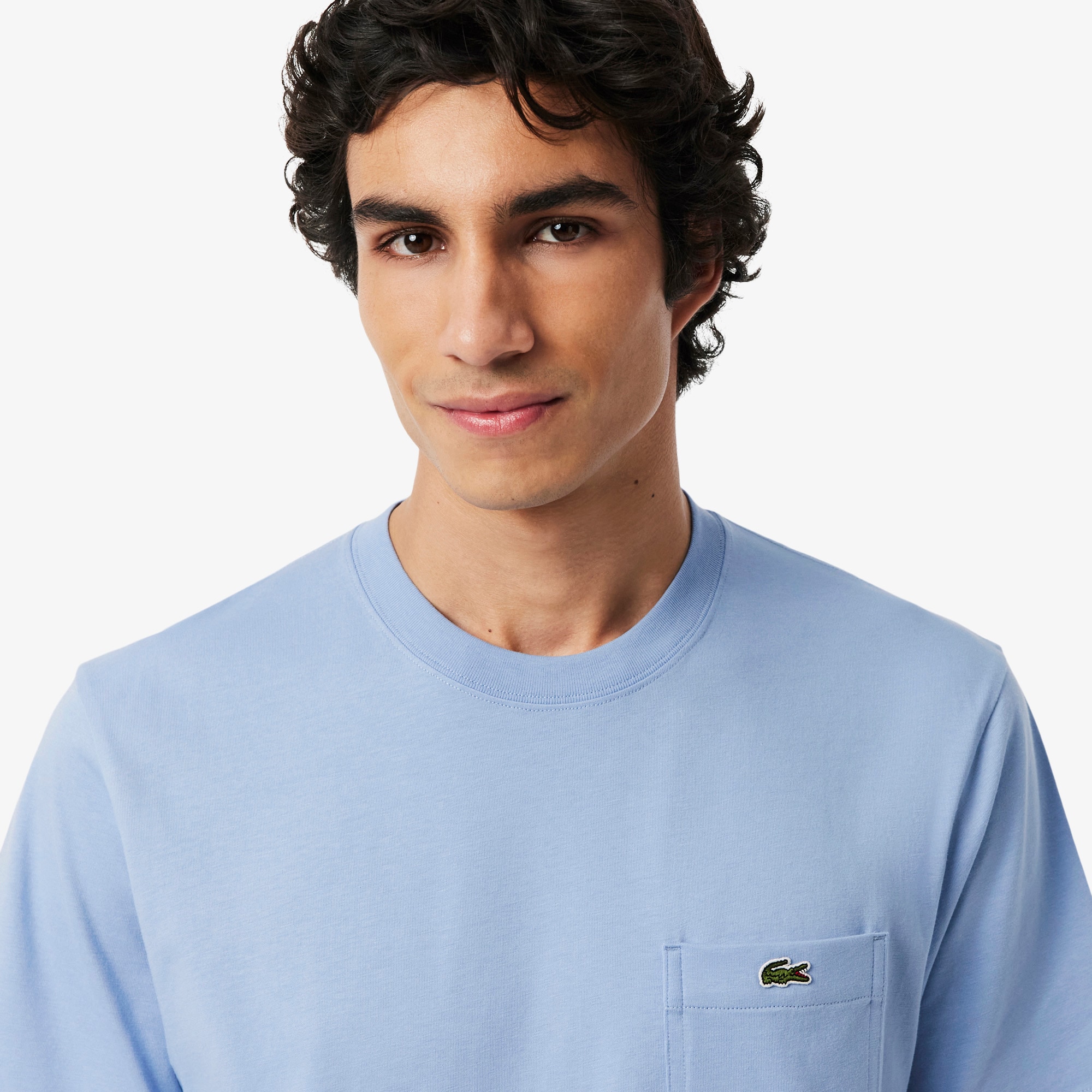 Cotton T-Shirt With Breast Pocket image number 1