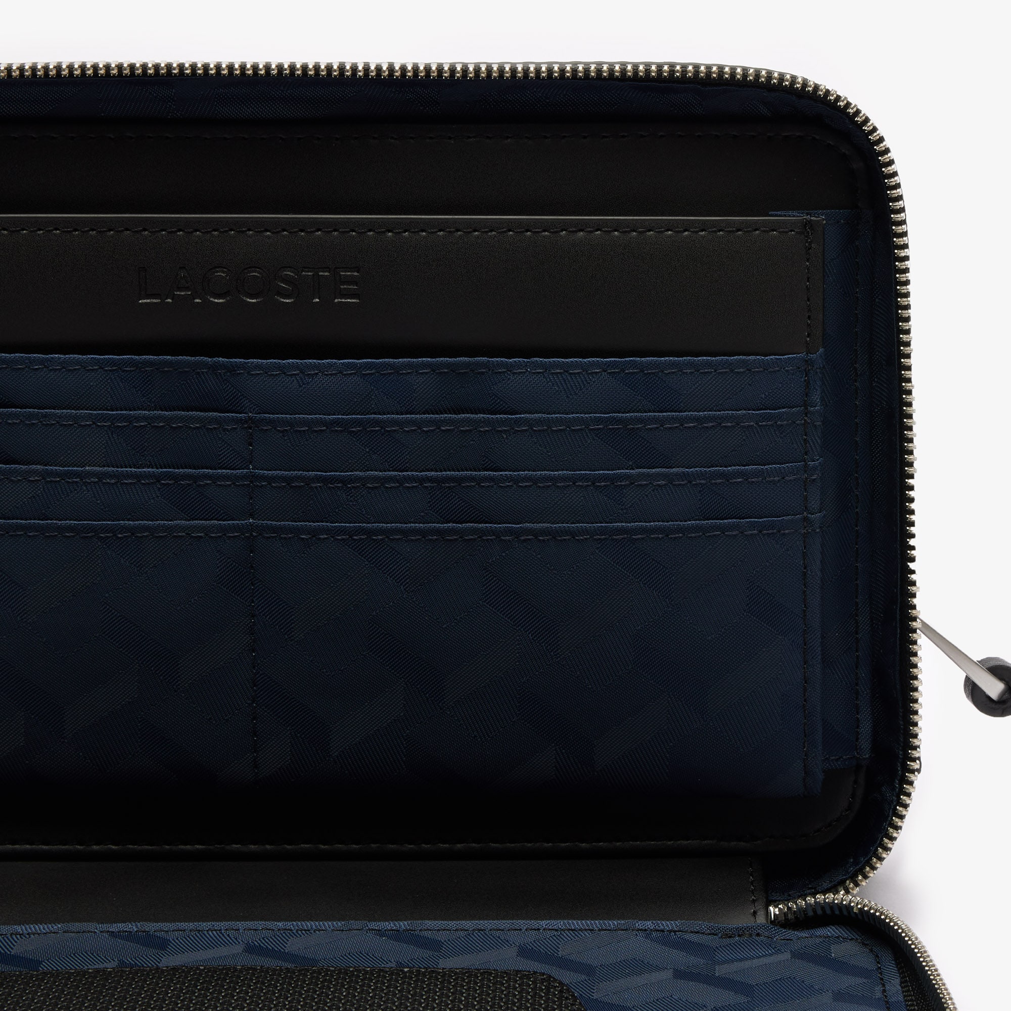 Chantaco Piqu&eacute; Leather Zipped Pouch image number 7