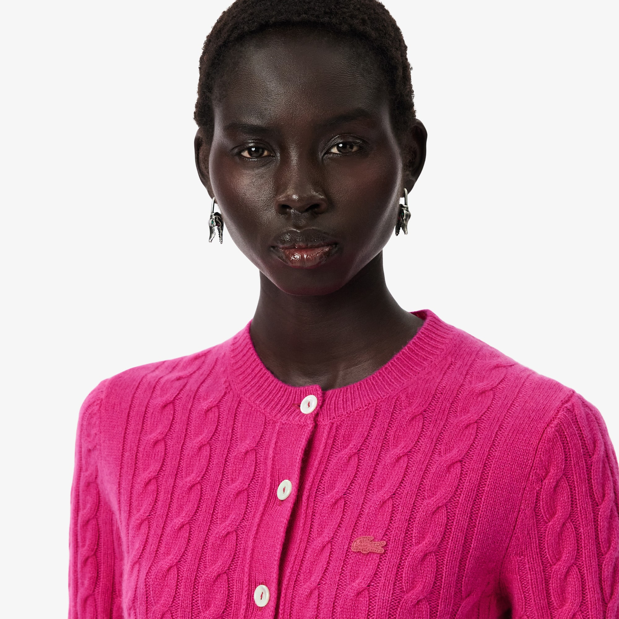 Kardigan Cashmere Rajut Cable Runway image number 1