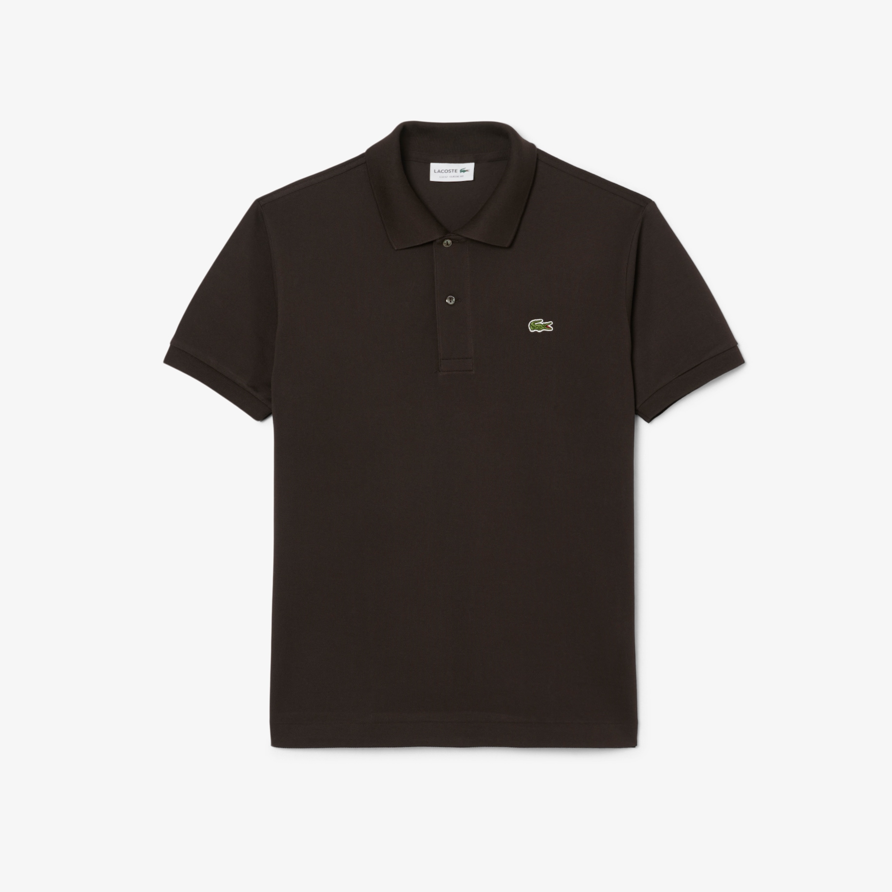 Original L.12.12 petit piqu&eacute; cotton Polo Shirt - GREEN image number 3