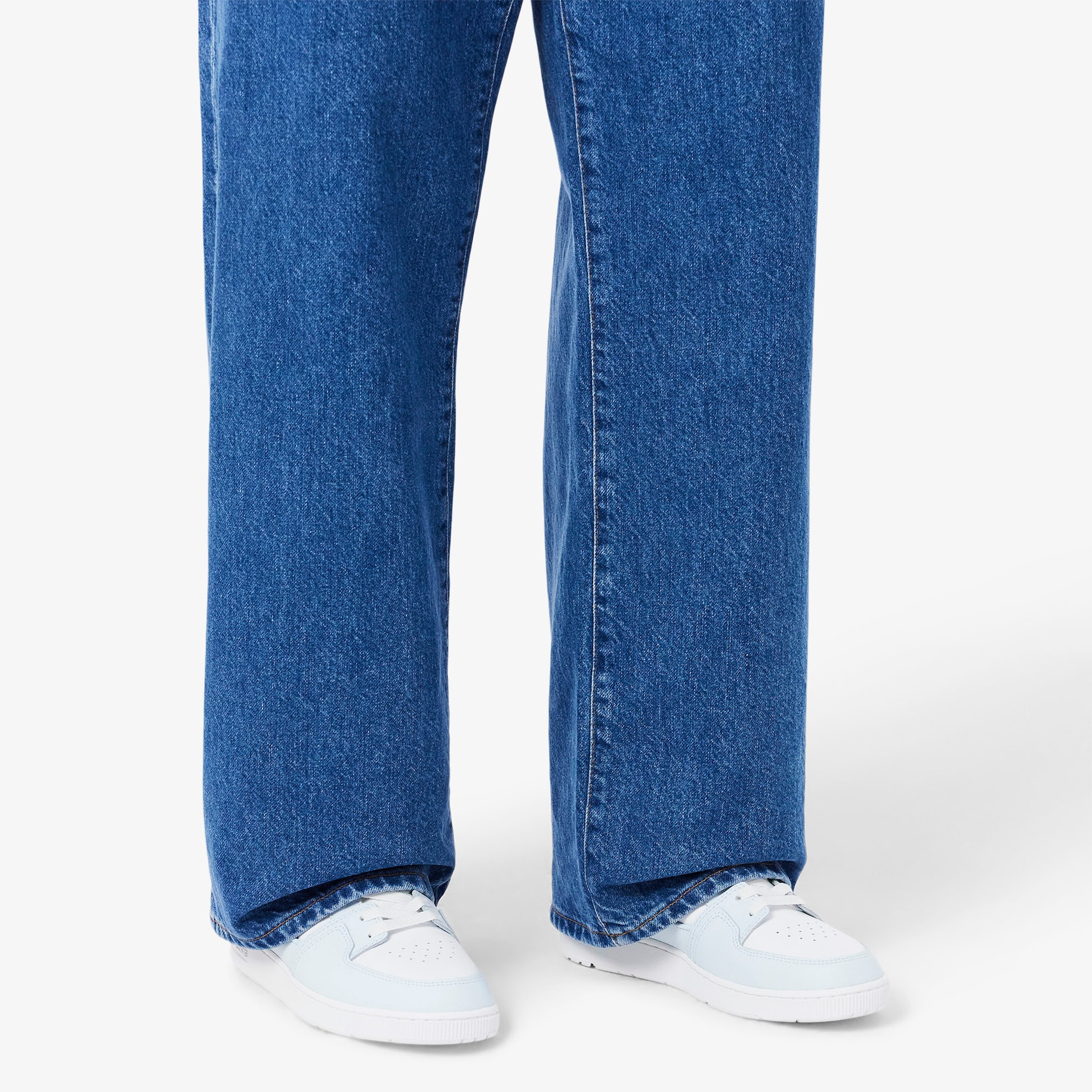 Sepatu Sneakers Wanita Court Cage Kulit image number 6