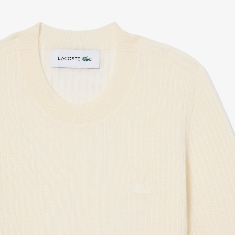 Sweater Merino Wool Rib Knit Lengan Pendek image number 4