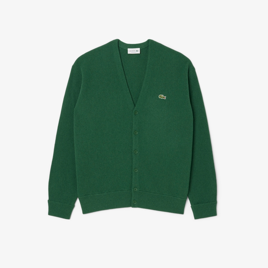 Relaxed Fit Carded Wool Cardigan image number 3