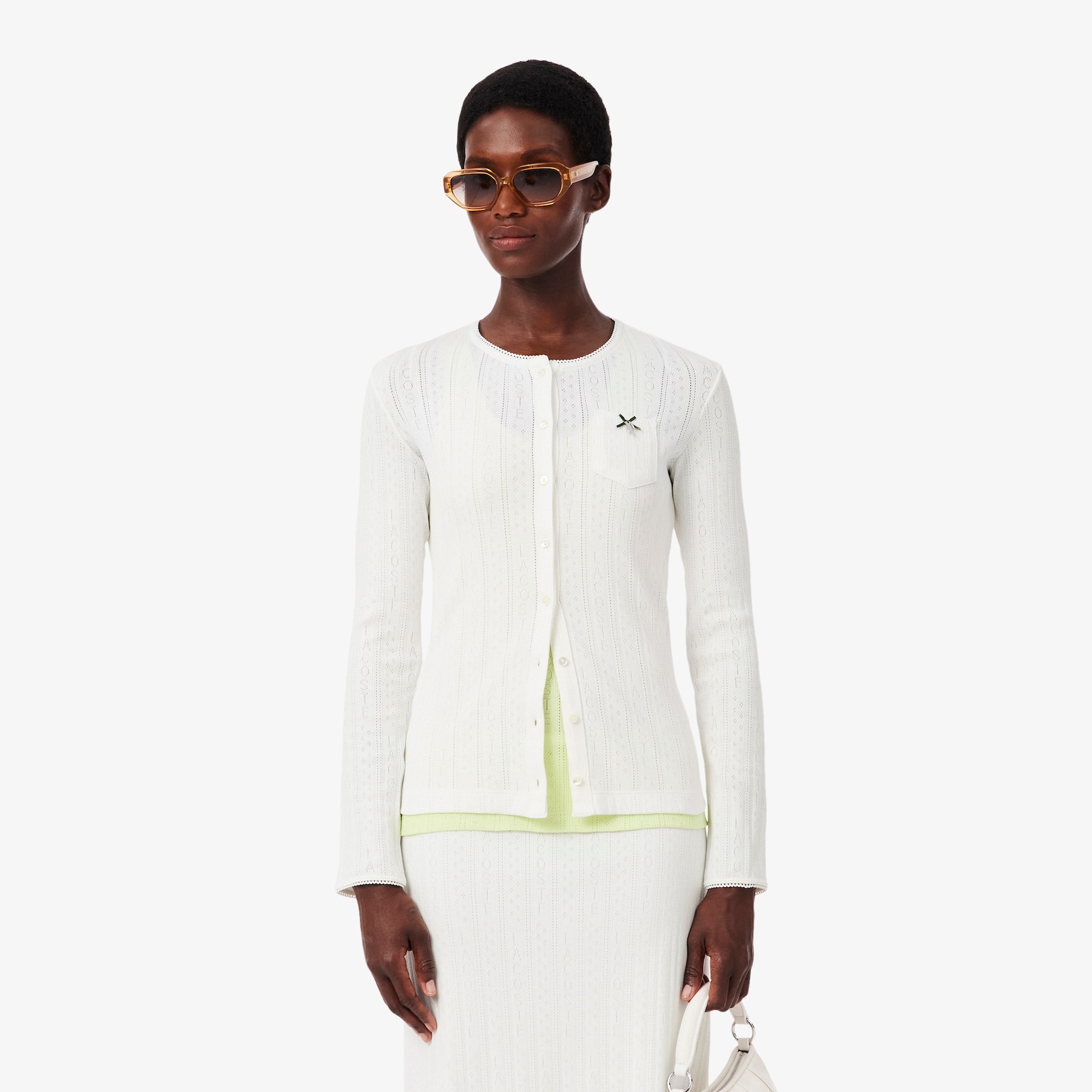 Cardigan Pointelle Slim Fit image number 0