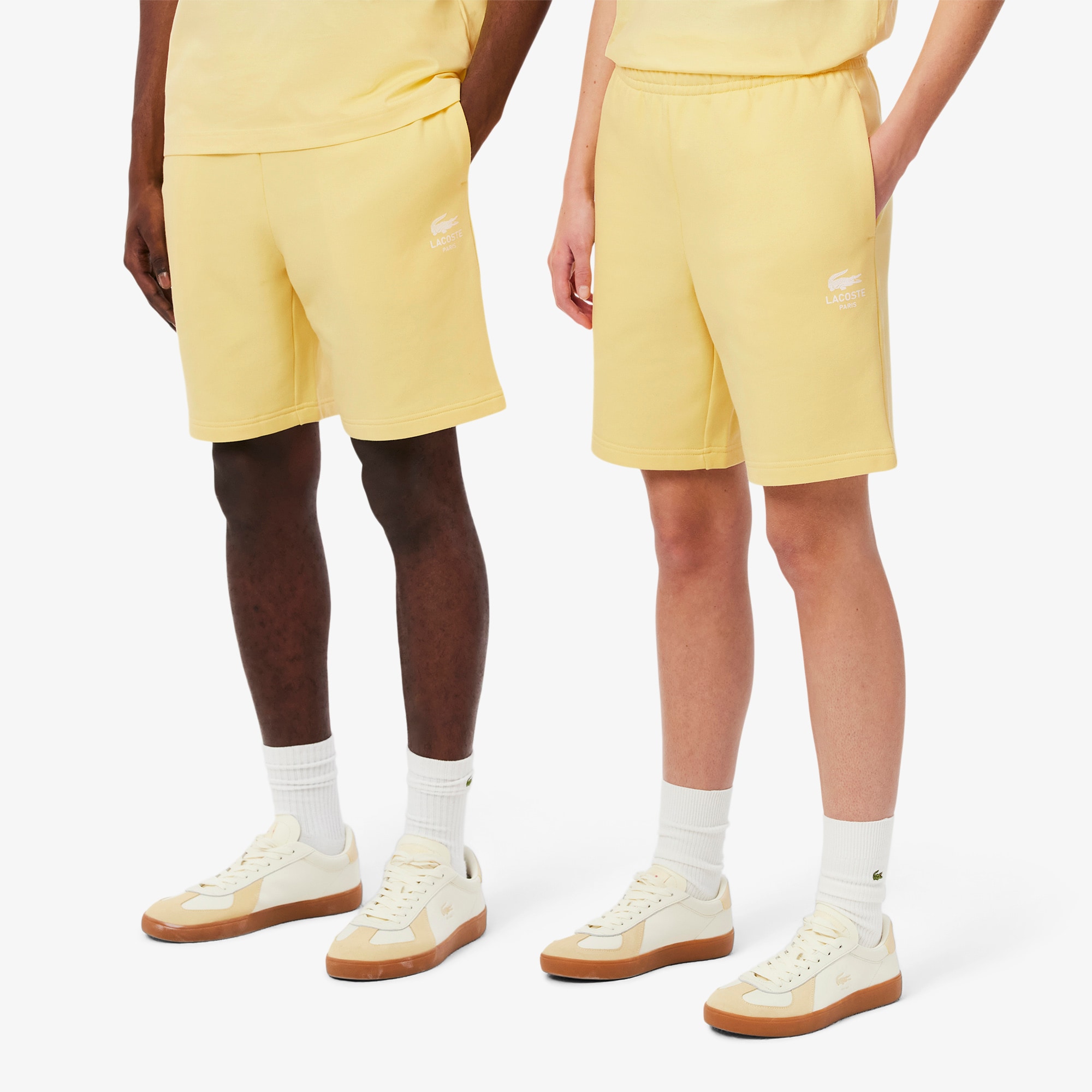 Printed Cotton Fleece Shorts image number 1