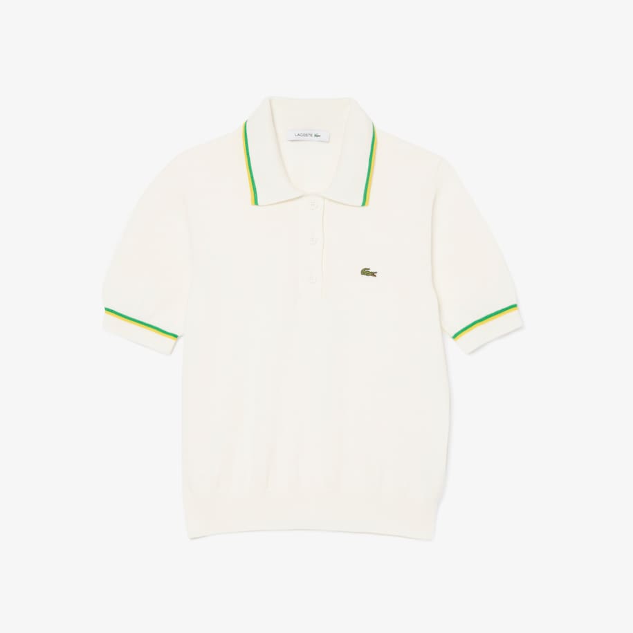 Cropped 3D Seamless Stretch Cotton Polo Shirt image number 3