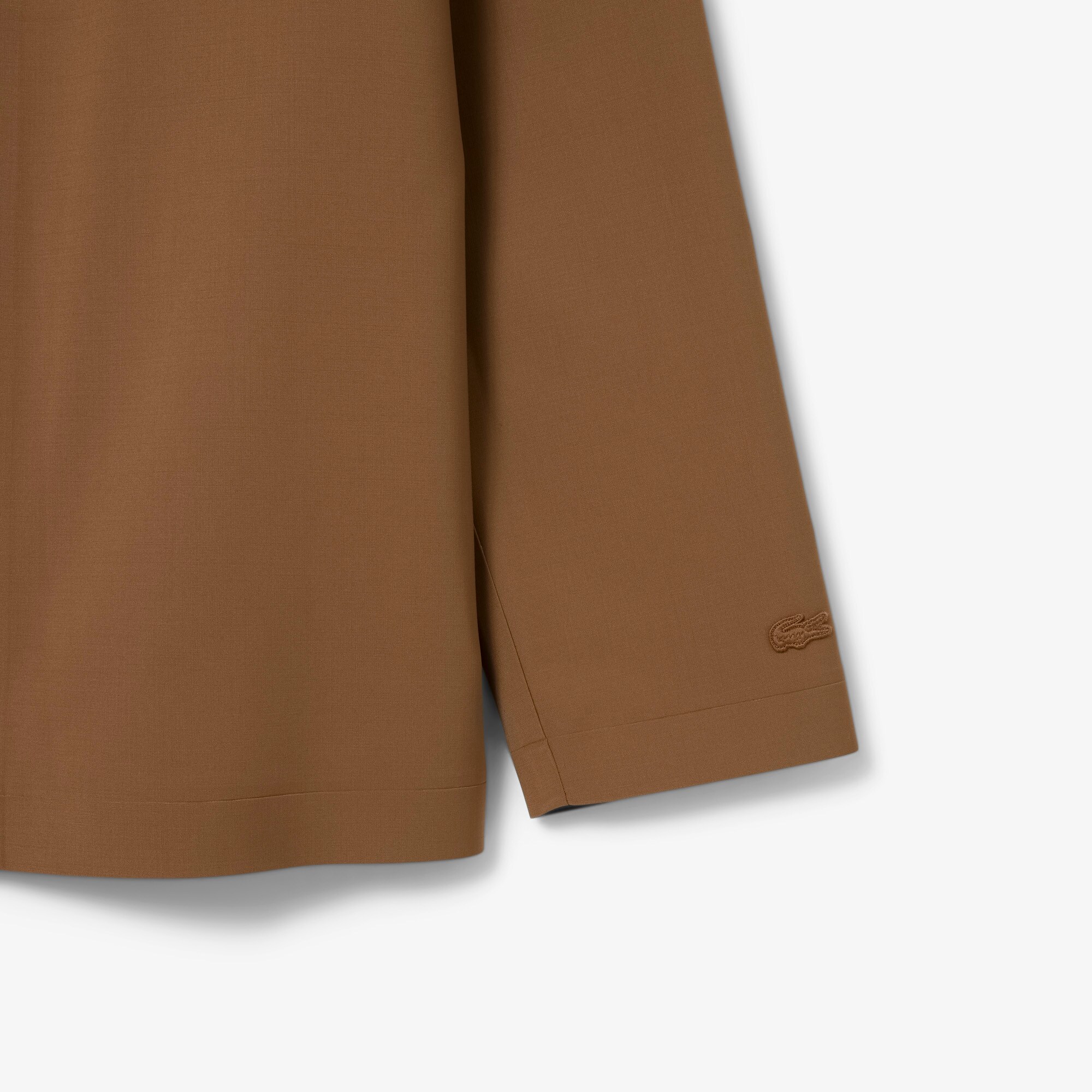 Jaket Windbreaker Campuran Wol Runway image number 6