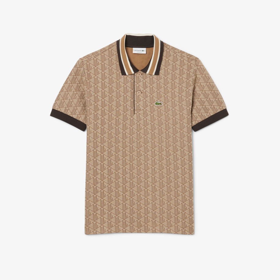 Classic Fit Monogram Jacquard Polo Shirt image number 3