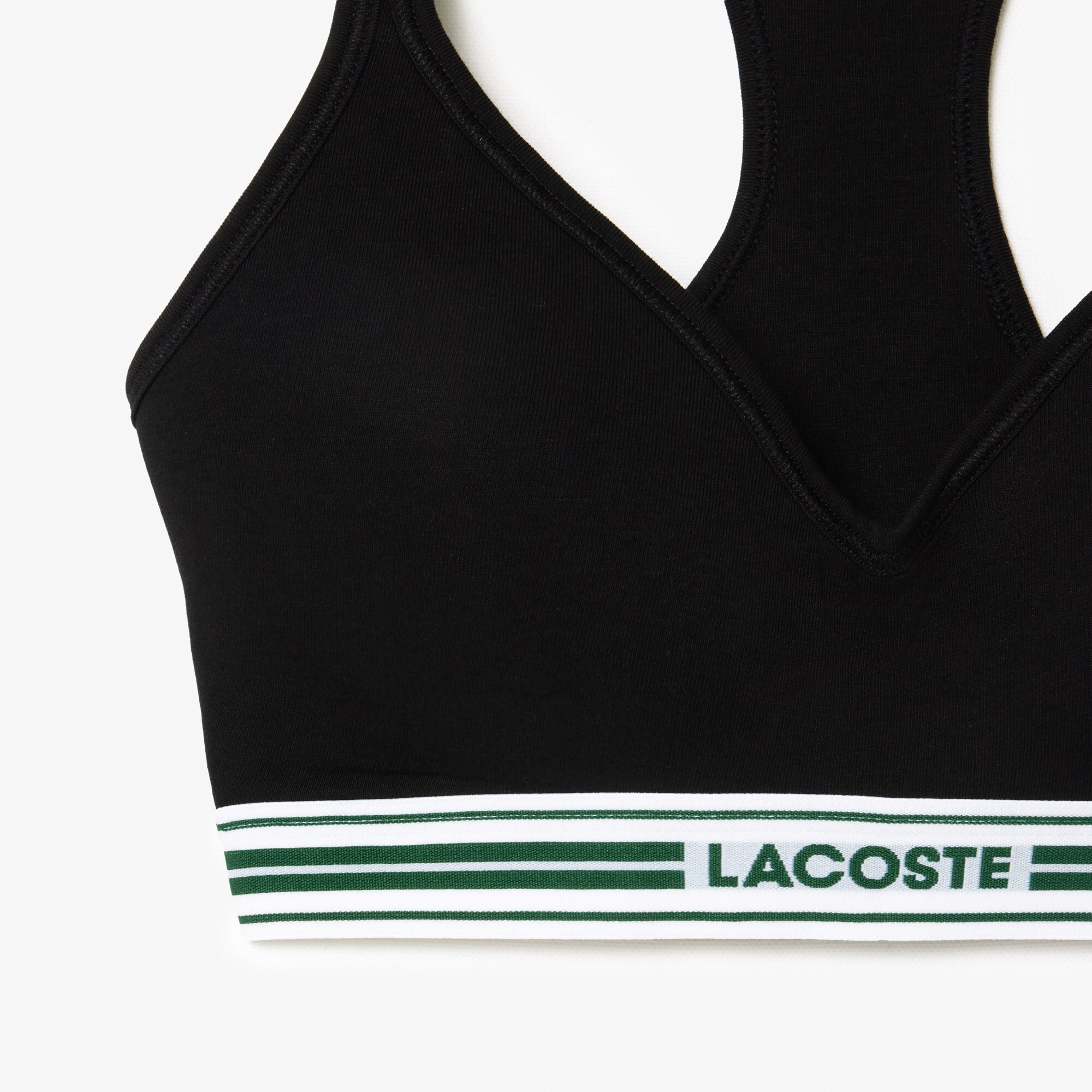 Padded Stretch Jersey Logo Bralette image number 5