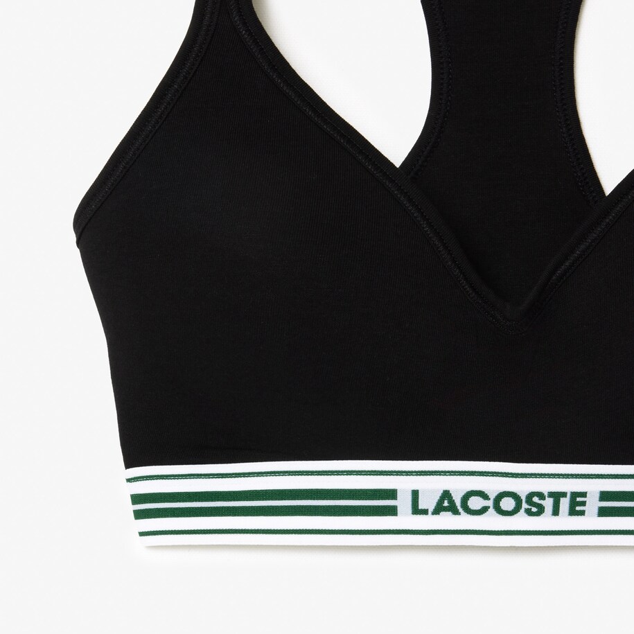 Padded Stretch Jersey Logo Bralette image number 5