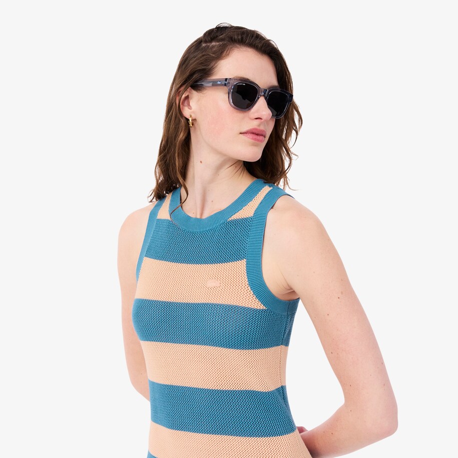 Dress Striped Katun image number 1