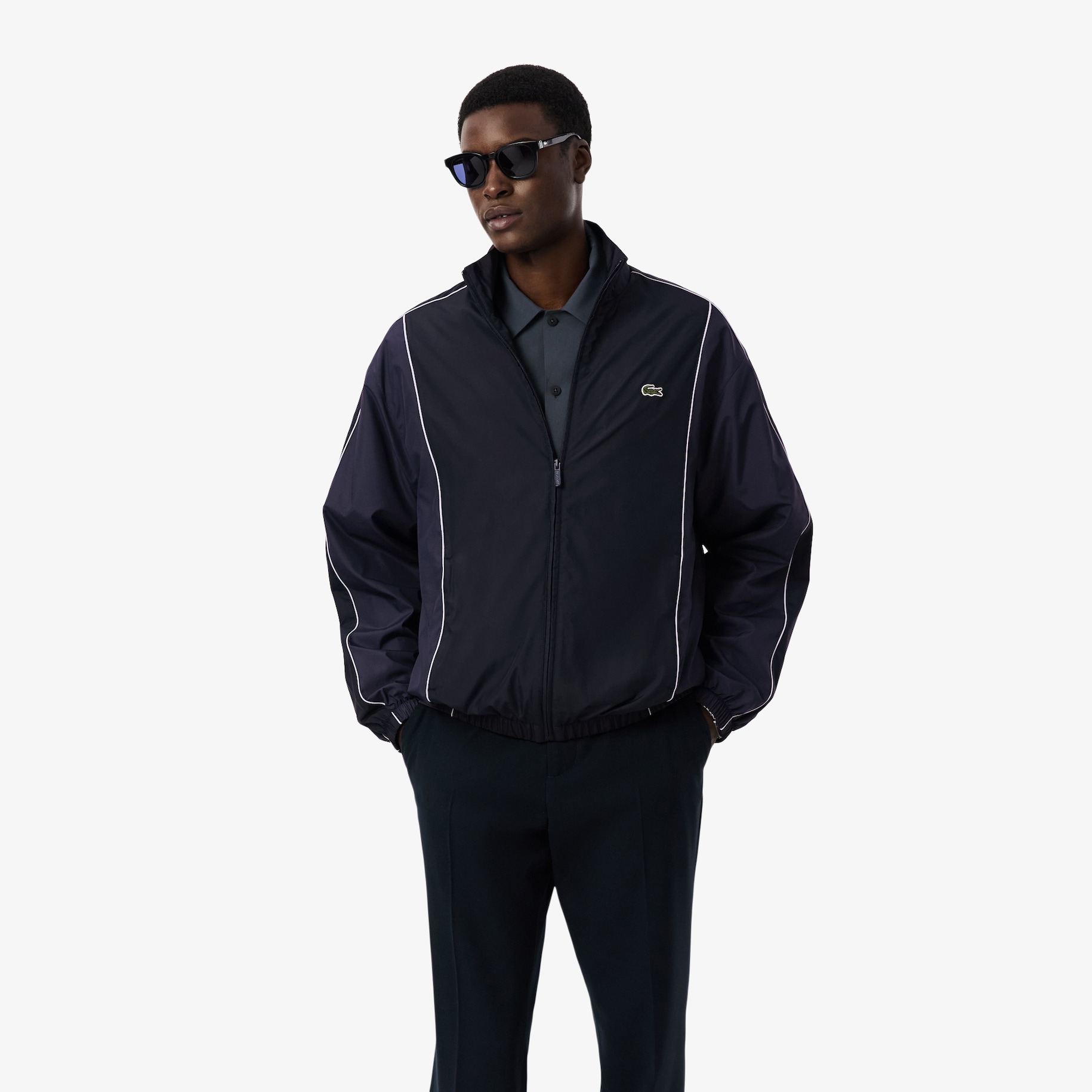 Jaket Track Colour-Block Water-Repellent image number 0