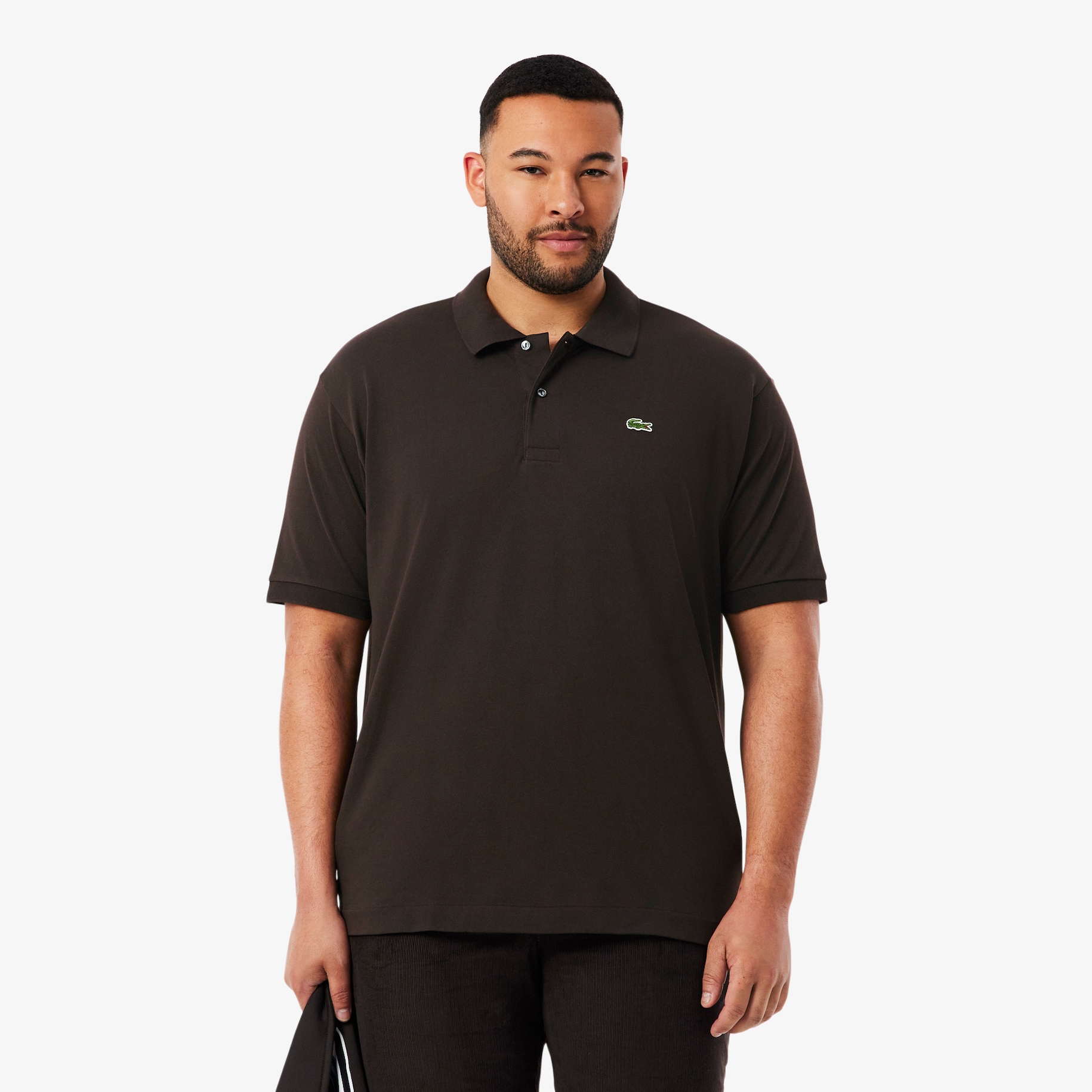 Original L.12.12 petit piqu&eacute; cotton Polo Shirt - GREEN image number 6
