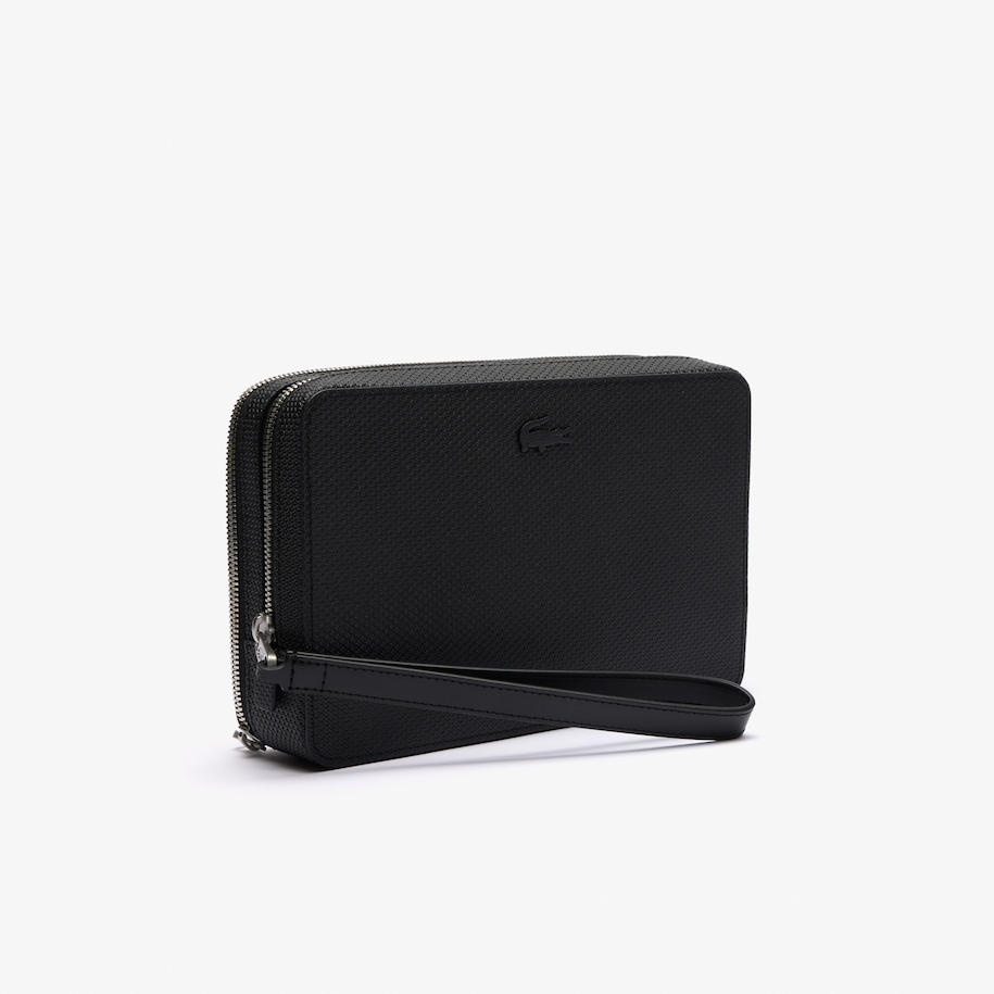 Chantaco Piqu&eacute; Leather Zipped Pouch image number 3