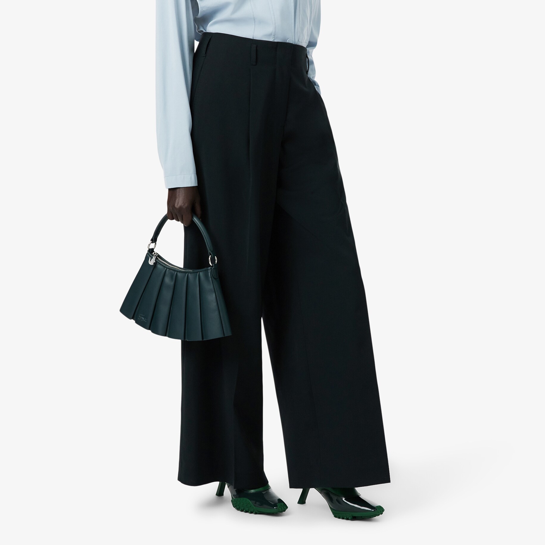 Celana Wide Fit Wol Campuran Runway image number 1