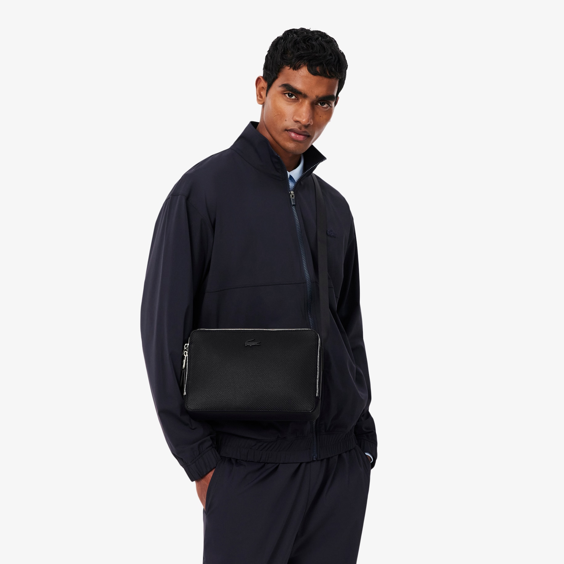 Chantaco Piqu&eacute; Leather Reporter Bag image number 7