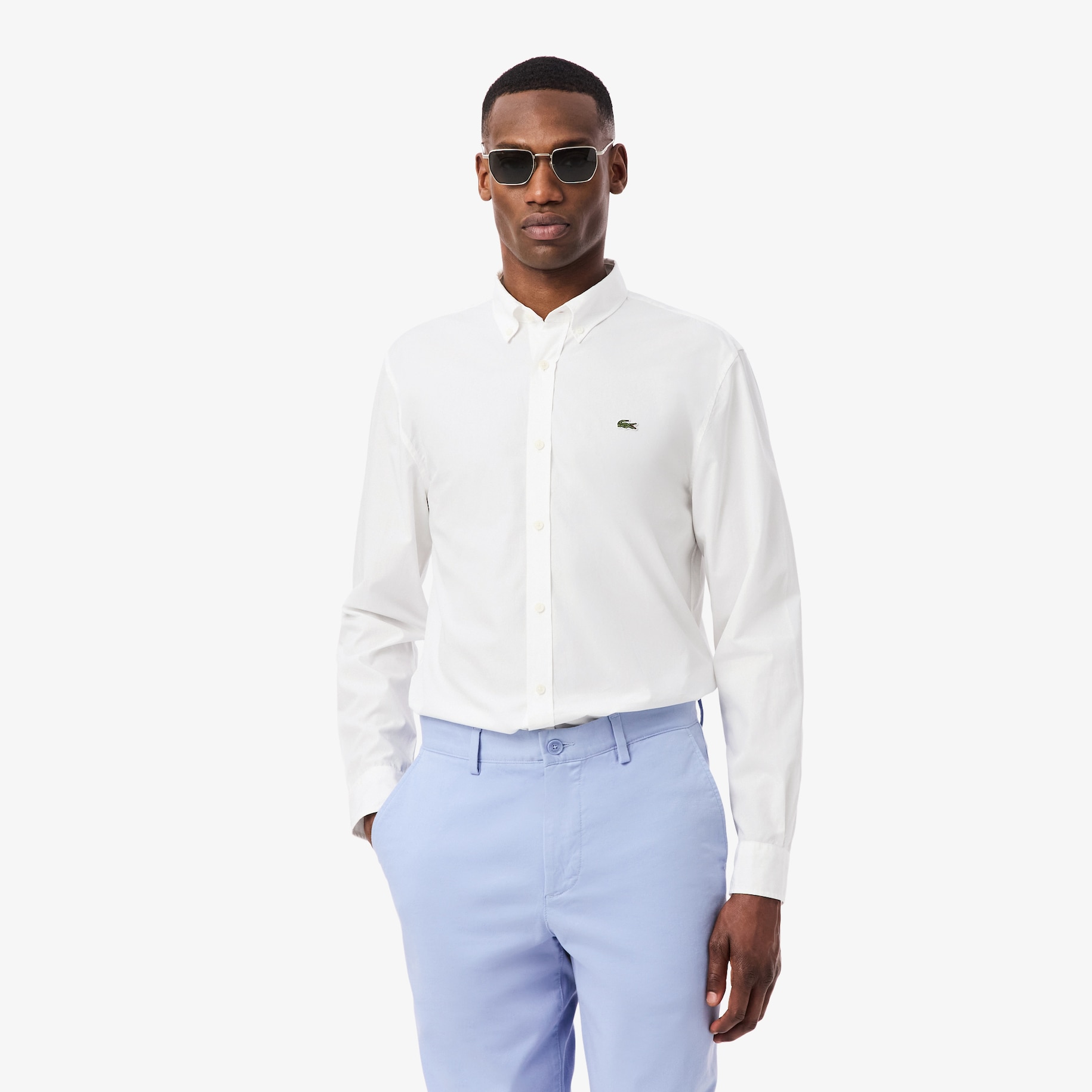 Kemeja Poplin Pria Regular Fit Stretch image number 0