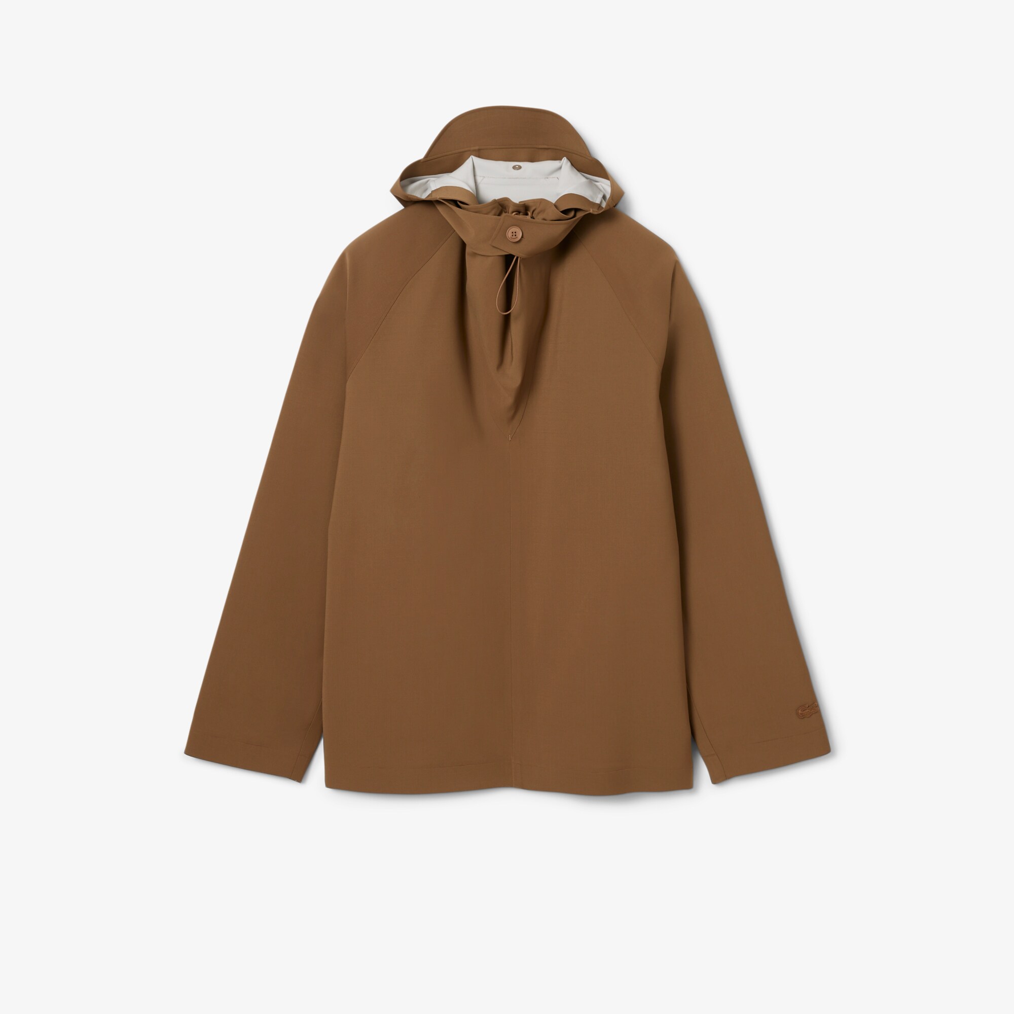 Jaket Windbreaker Campuran Wol Runway image number 3