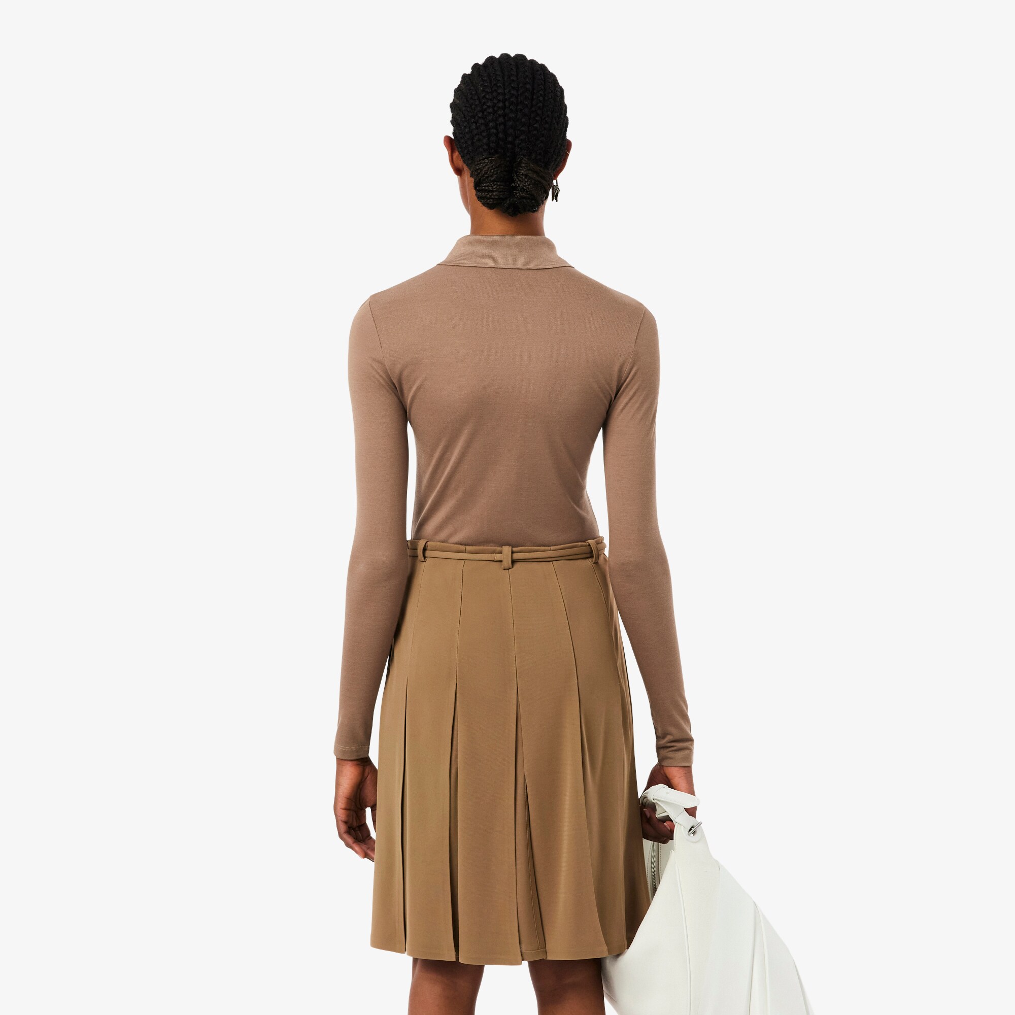 Kaos Polo Lengan Panjang Sutra Slim Fit Runway image number 2