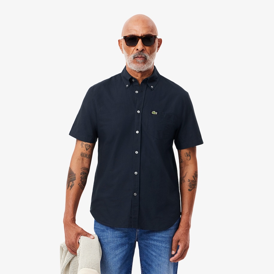 Regular Fit Short Sleeved Oxford Shirt image number 0