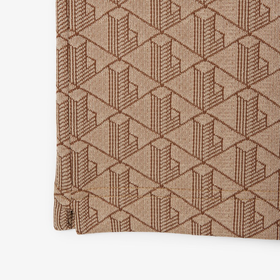 Classic Fit Monogram Jacquard Polo Shirt image number 5