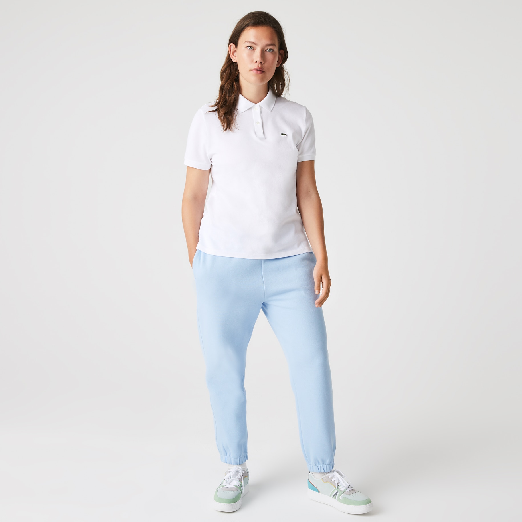 Women's Lacoste Regular Fit Soft Cotton Petit Piqu&eacute; Polo Shirt image number 8