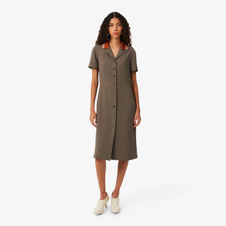 Gaun Piqu&eacute; Kerah Polo Logo Runway image number 0