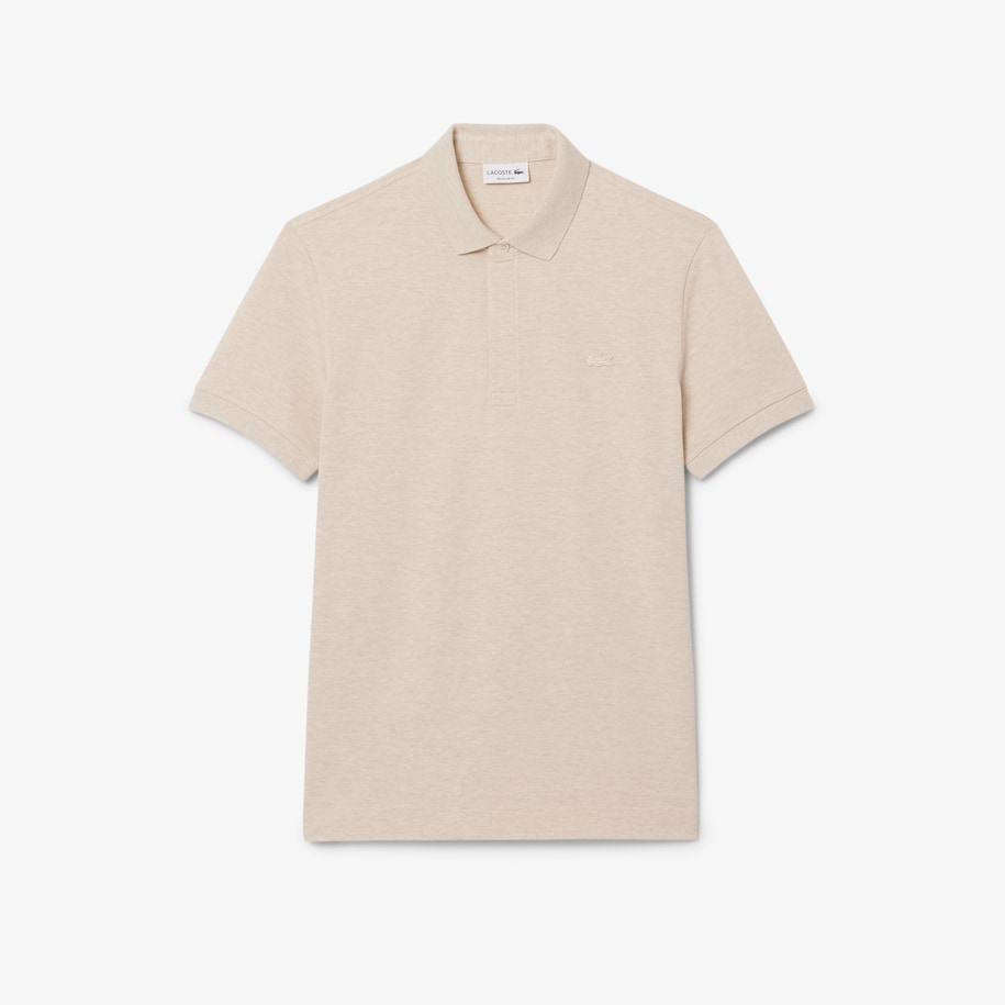 Men's Lacoste Paris Polo Shirt Regular Fit Stretch Cotton Piqu&eacute; image number 3