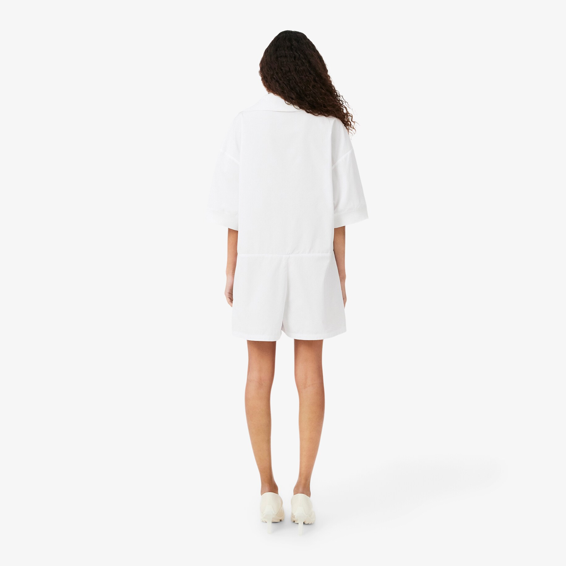 Playsuit Poplin Kerah Polo Runway image number 2