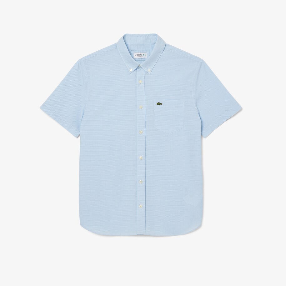 Short Sleeved Regular Fit Gingham Shirt image number 3