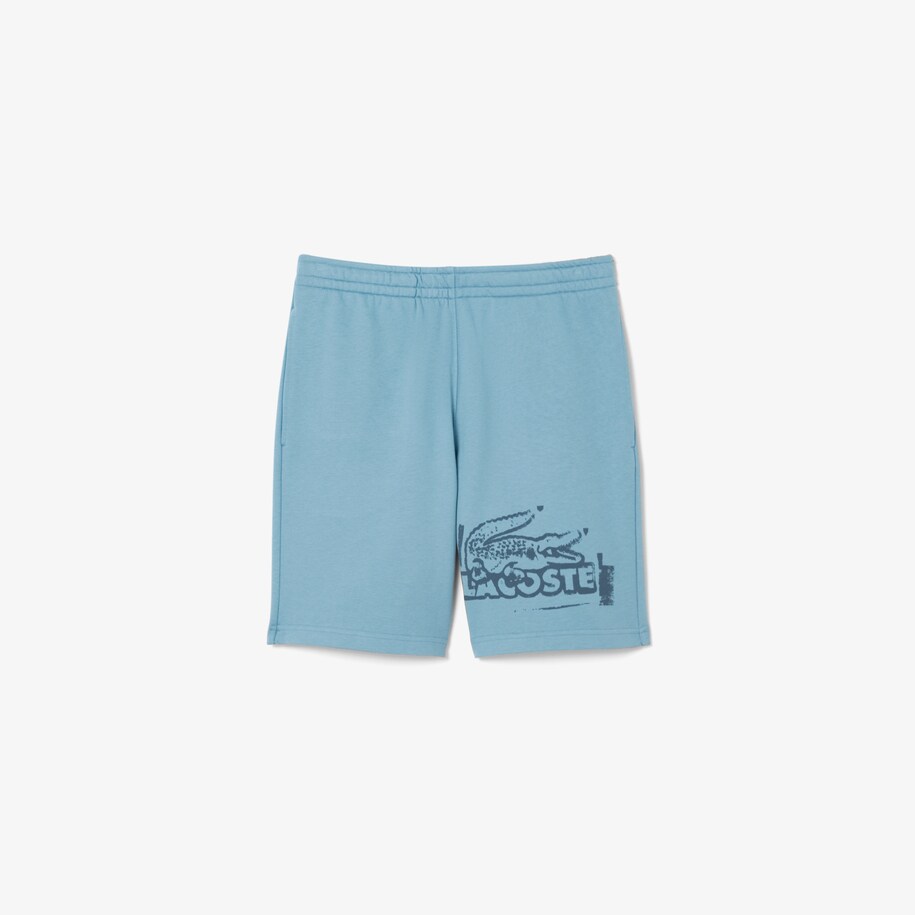 Graphic Cotton Fleece Shorts image number 3