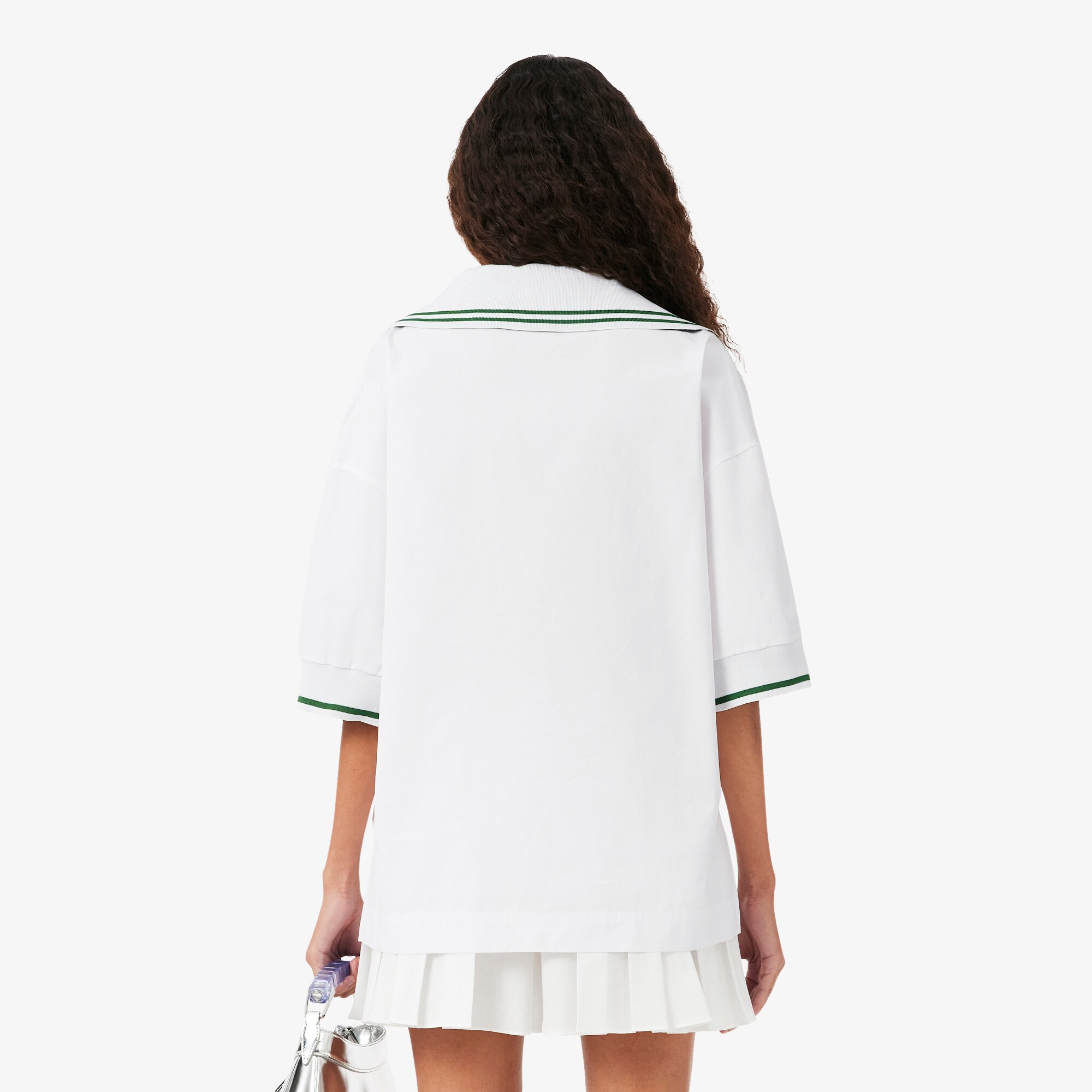 Kemeja Popover Kerah Logo Oversize Runway image number 2
