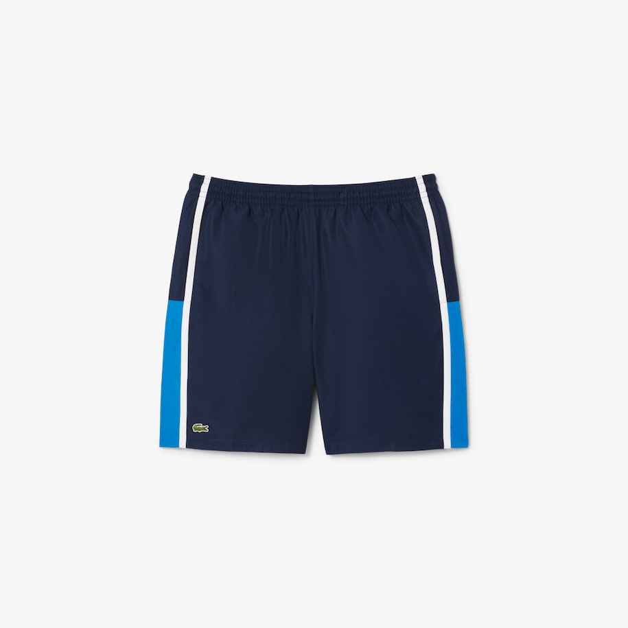 Celana Tenis Lightweight Bergaris Blok Warna image number 3
