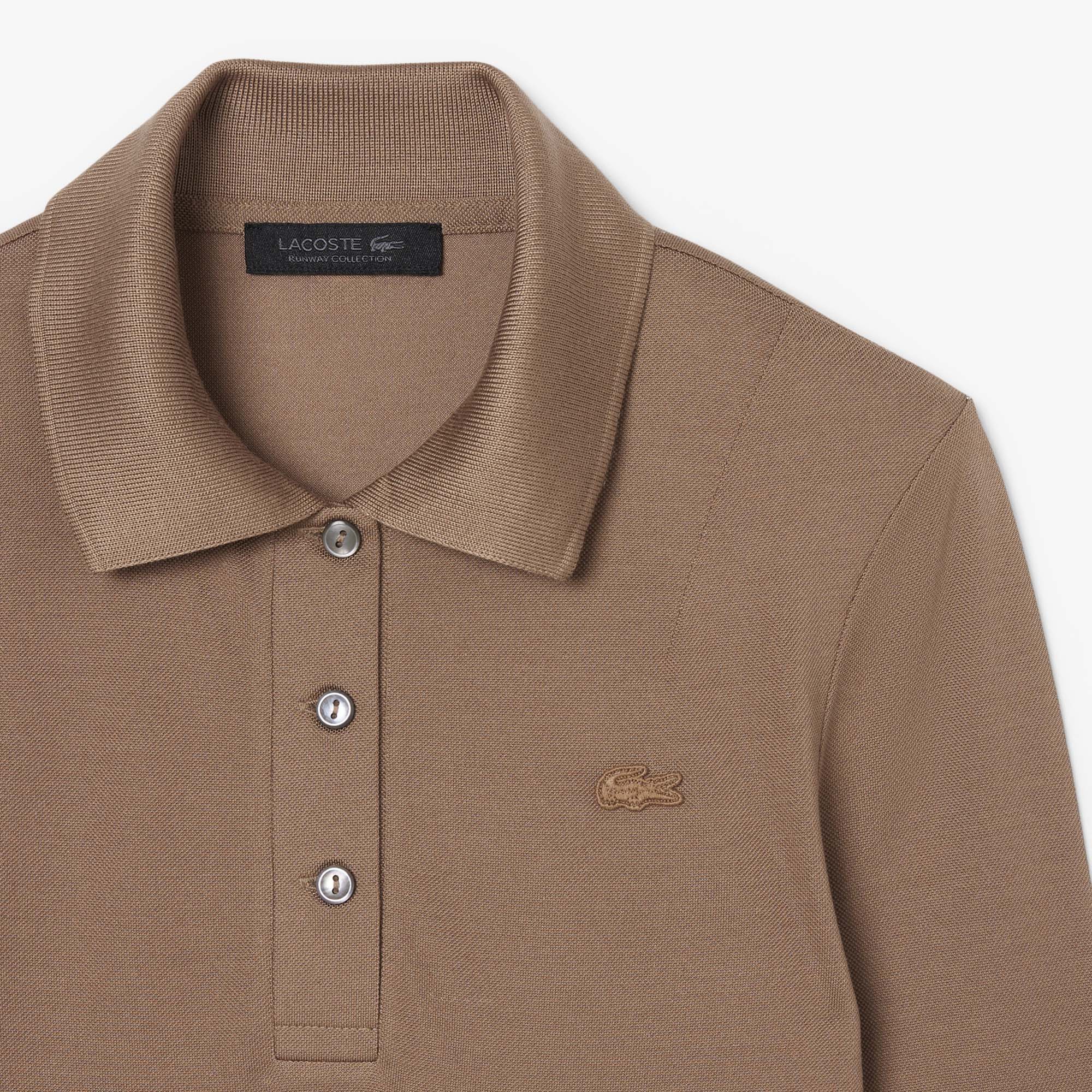 Kaos Polo Lengan Panjang Sutra Slim Fit Runway image number 5