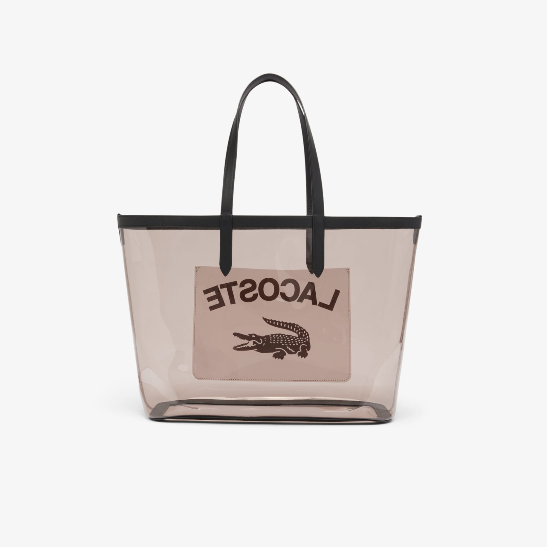 Tas Tote Anna Besar Transparan Grained image number 1