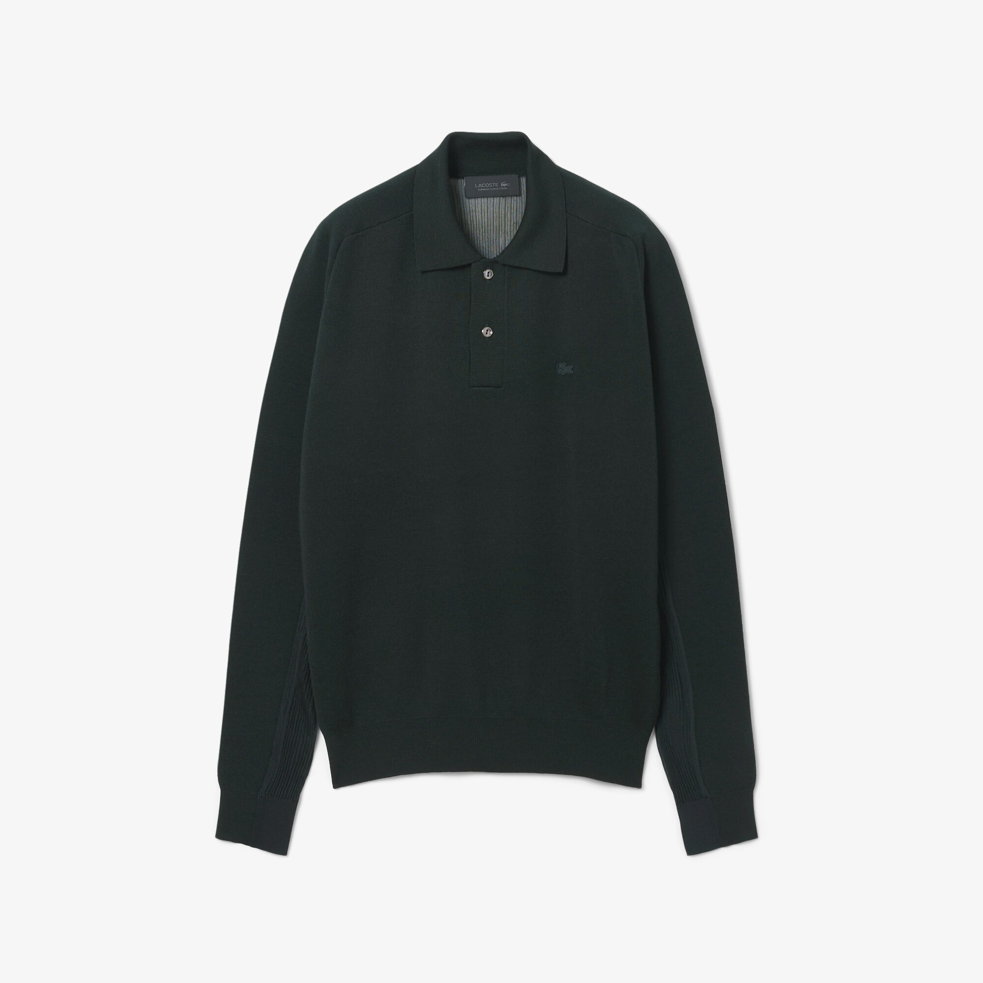 Sweater Kerah Polo Campuran Wol Runway image number 3