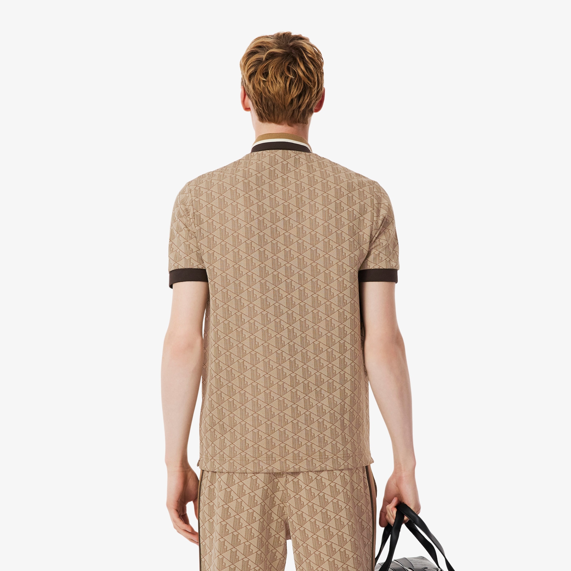 Classic Fit Monogram Jacquard Polo Shirt image number 2