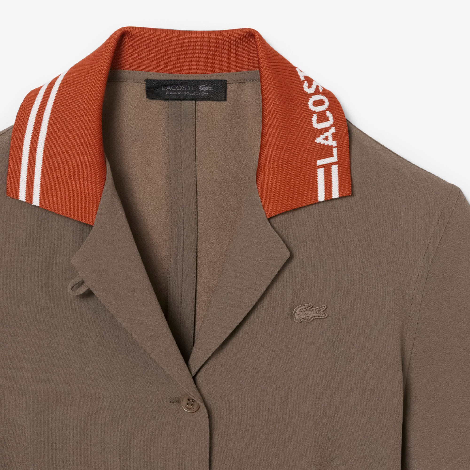 Gaun Piqu&eacute; Kerah Polo Logo Runway image number 5