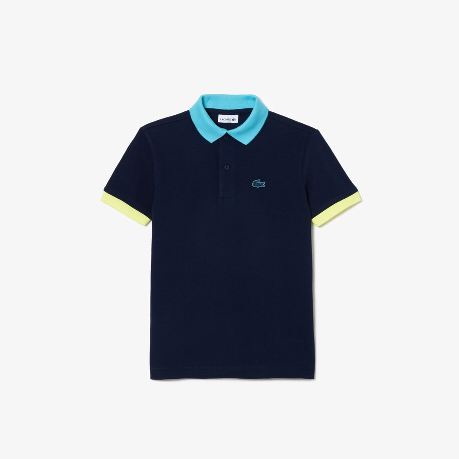 Kaos polo Colourblock Cotton Piqué image number 3