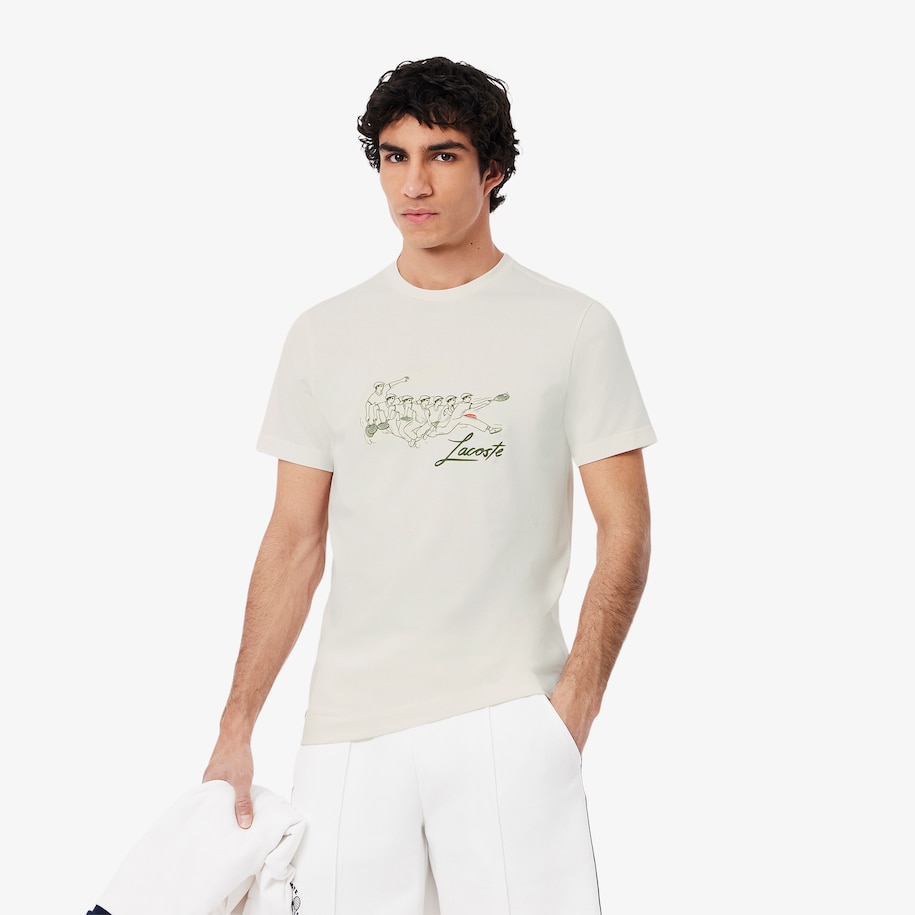 Kaos Tenis Ren&eacute; Lacoste Motif Heritage image number 0