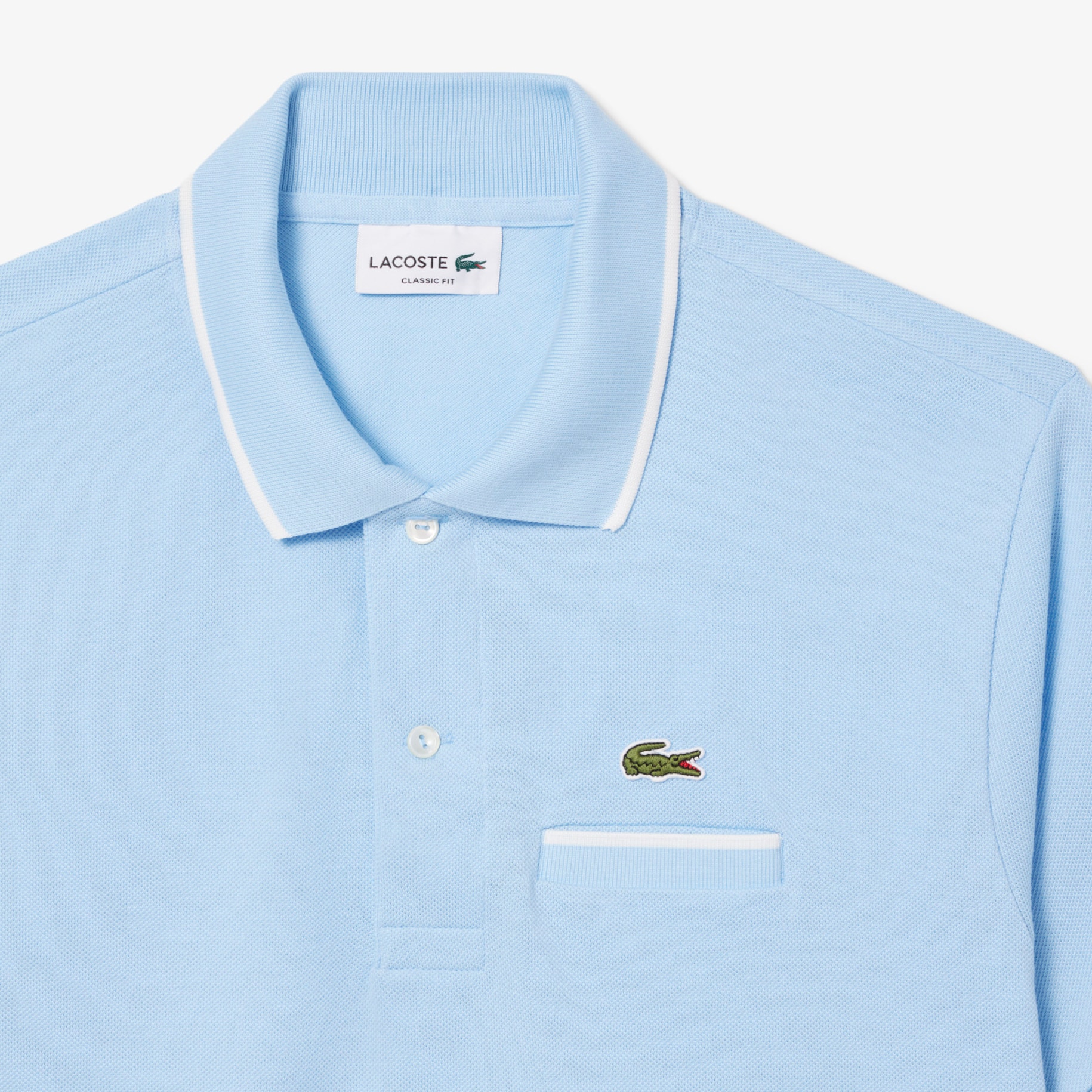 Kaos Polo L.12.12 Classic Fit Aksen Saku image number 4