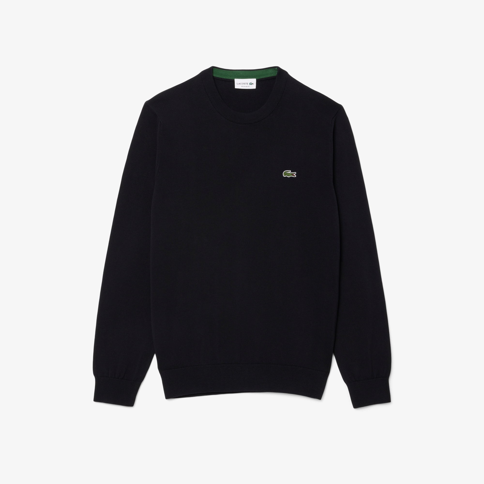 Monochrome Crew Neck Cotton Sweater image number 4