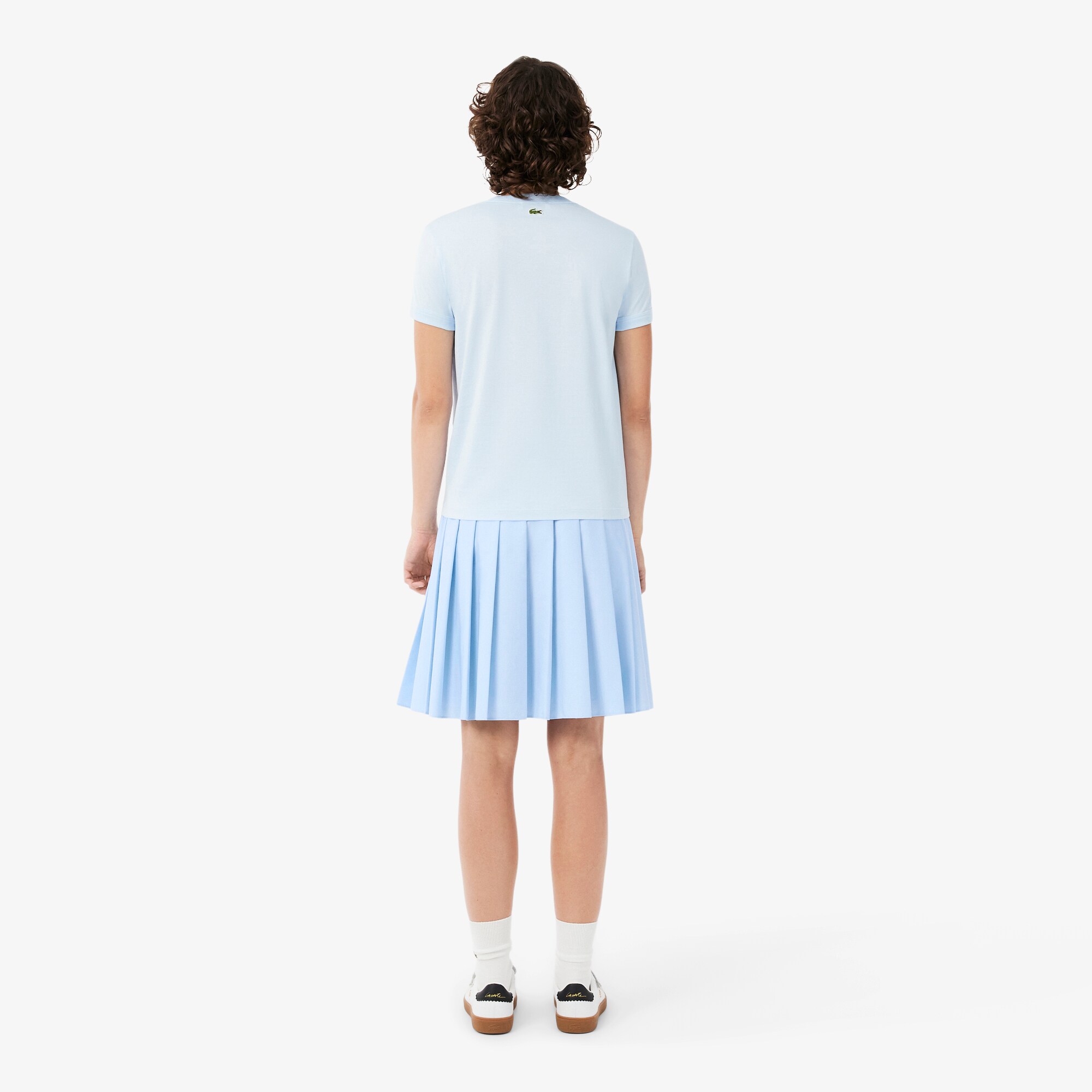 Rok Midi Lipit Petit Piqu&eacute; Effect image number 2