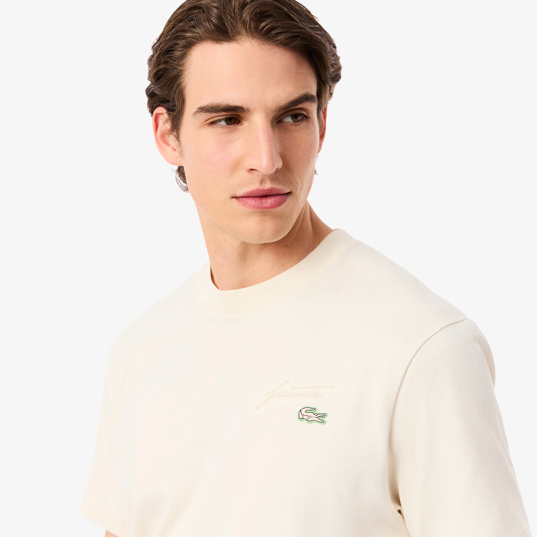 Heavy Jersey Embroidered Signature T-shirt image number 1