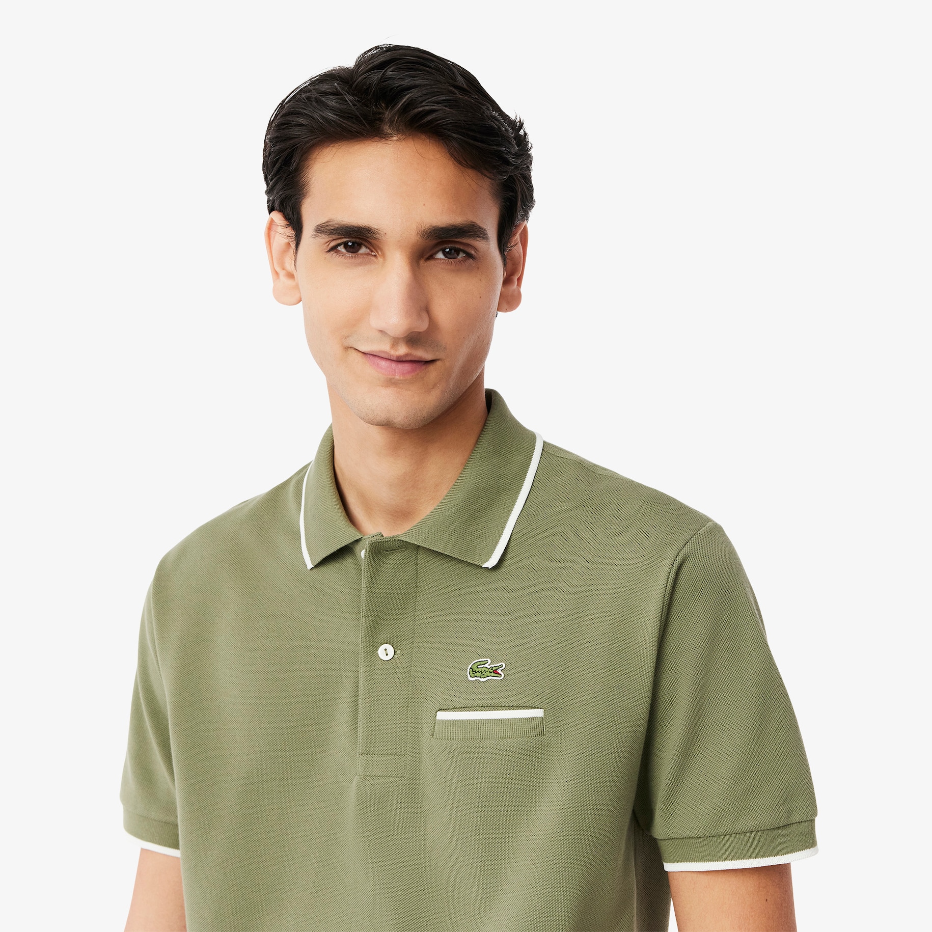Kaos Polo L.12.12 Classic Fit Aksen Saku image number 1
